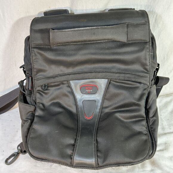 Tumi T-Tech Gray Ballistic Nylon Messenger Backpack Bag Shoulder Travel Work
